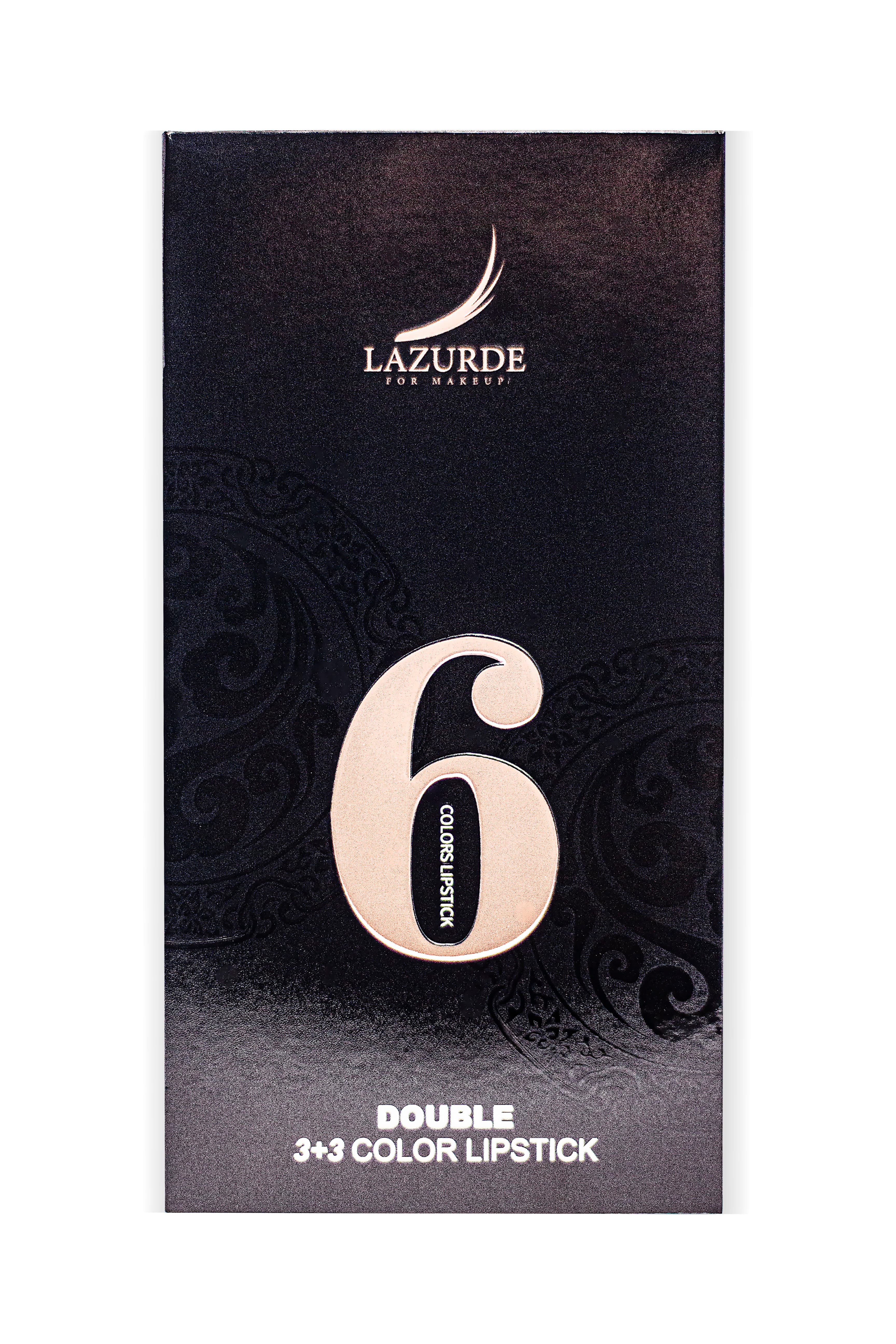 LAZURDE 3+3 COLOR LIPSTICK