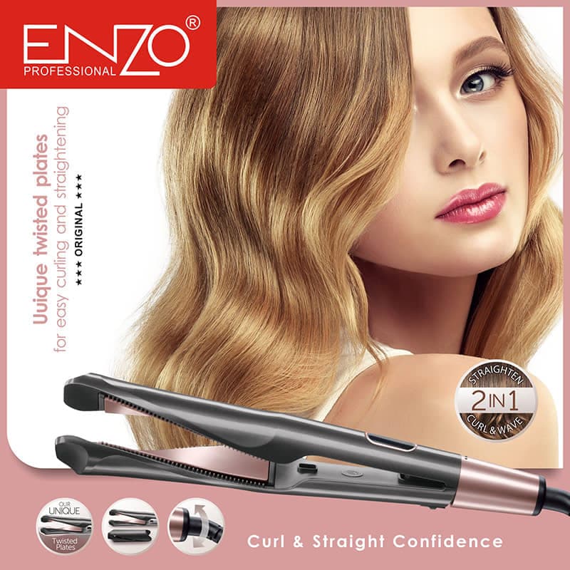ENZO UNIQUE TWISTED PLATES 2IN1 CURL&WAVE 980F