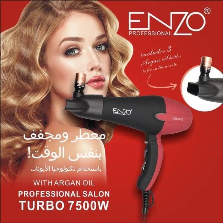 ENZO TURBO 7500W HAIR DRYER WITH ARGAN OIL