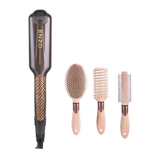 ENZO HAIR STRAIGHTENER WOMEN BEAUTIFUL GIFT SET