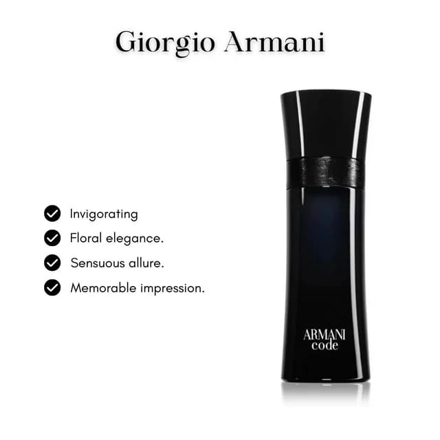 Armani Code Pour Homme Eau de Toilette 125ml