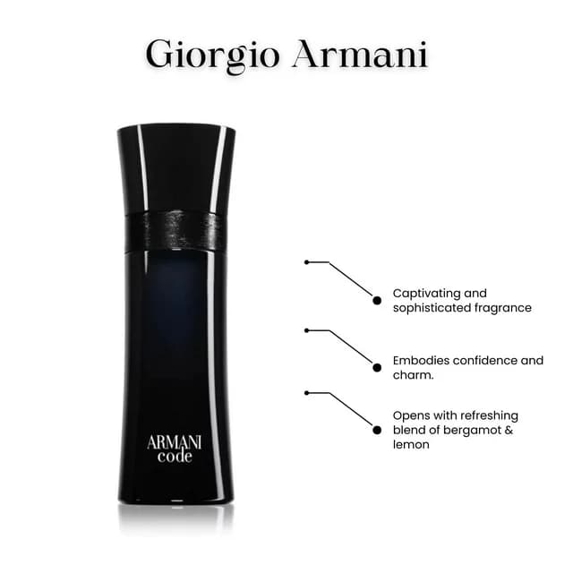 Armani Code Pour Homme Eau de Toilette 125ml
