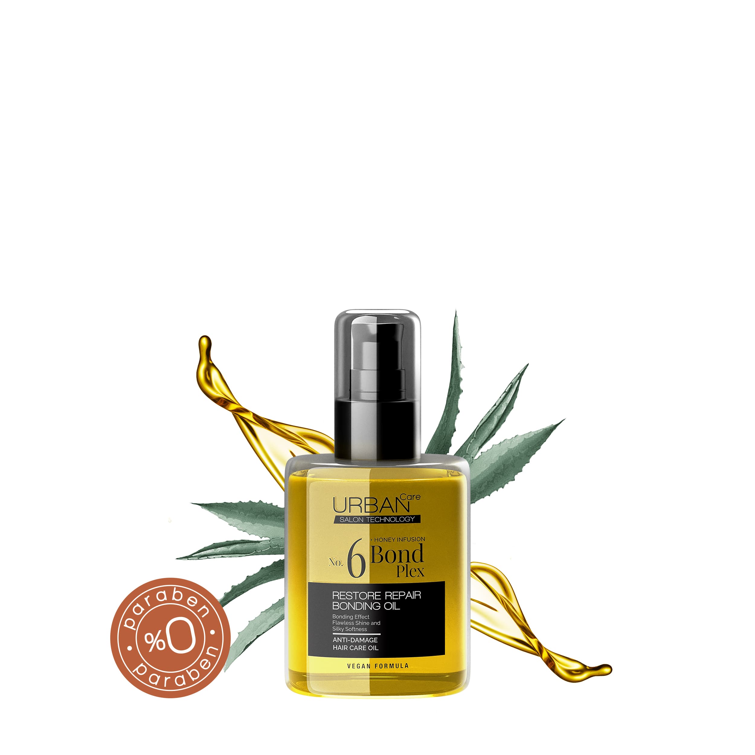 Bonding oil moisturizes hair