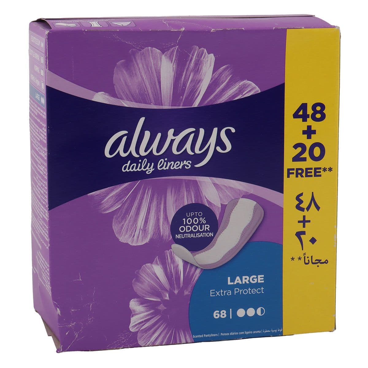 ALWAYS DAILY LINER 68PCS