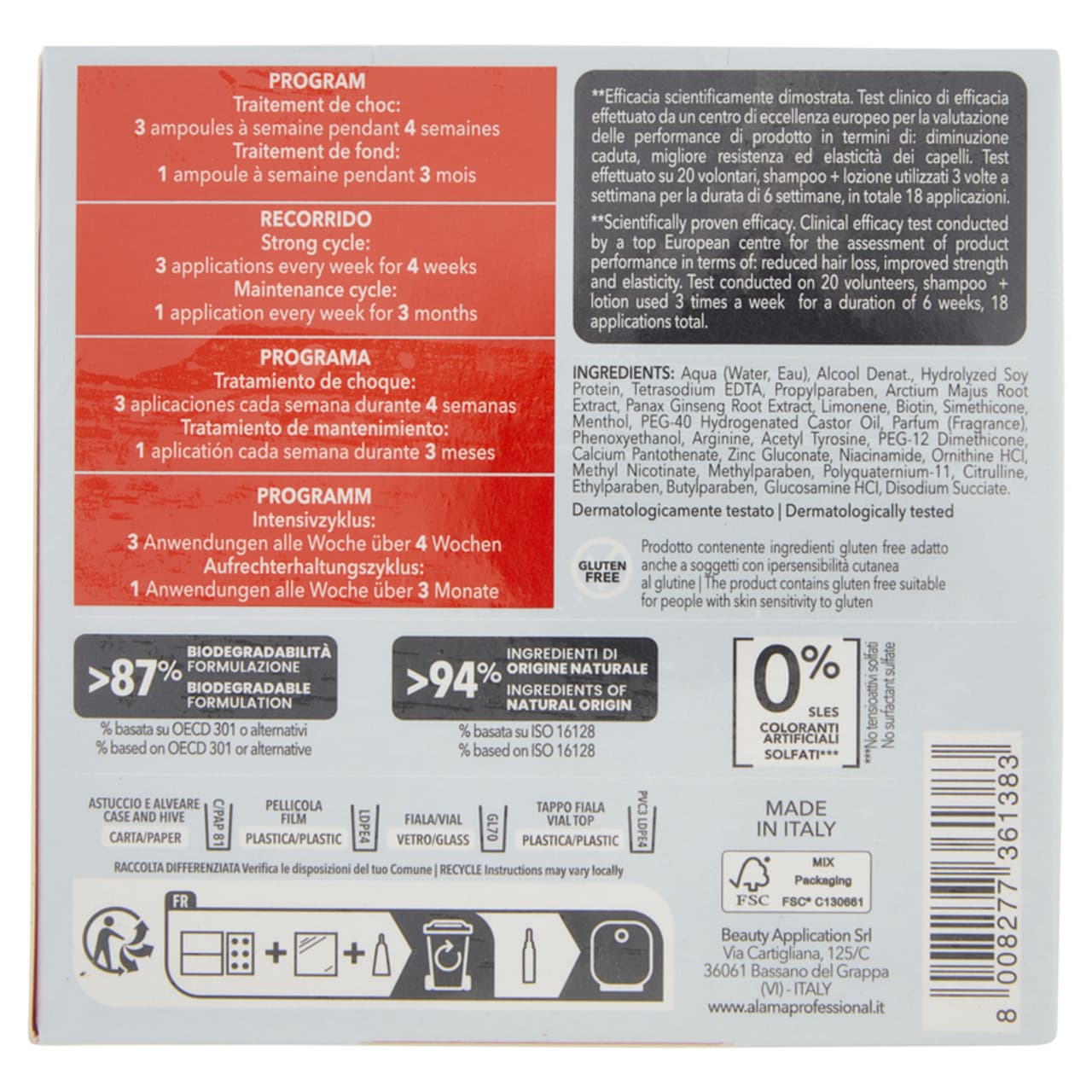 ALAMA ZERO STRESS ANTI HAIR LOSS 12 VIALS