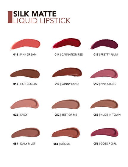 Silk-Matte Liquid & Matte Finish Lipstick