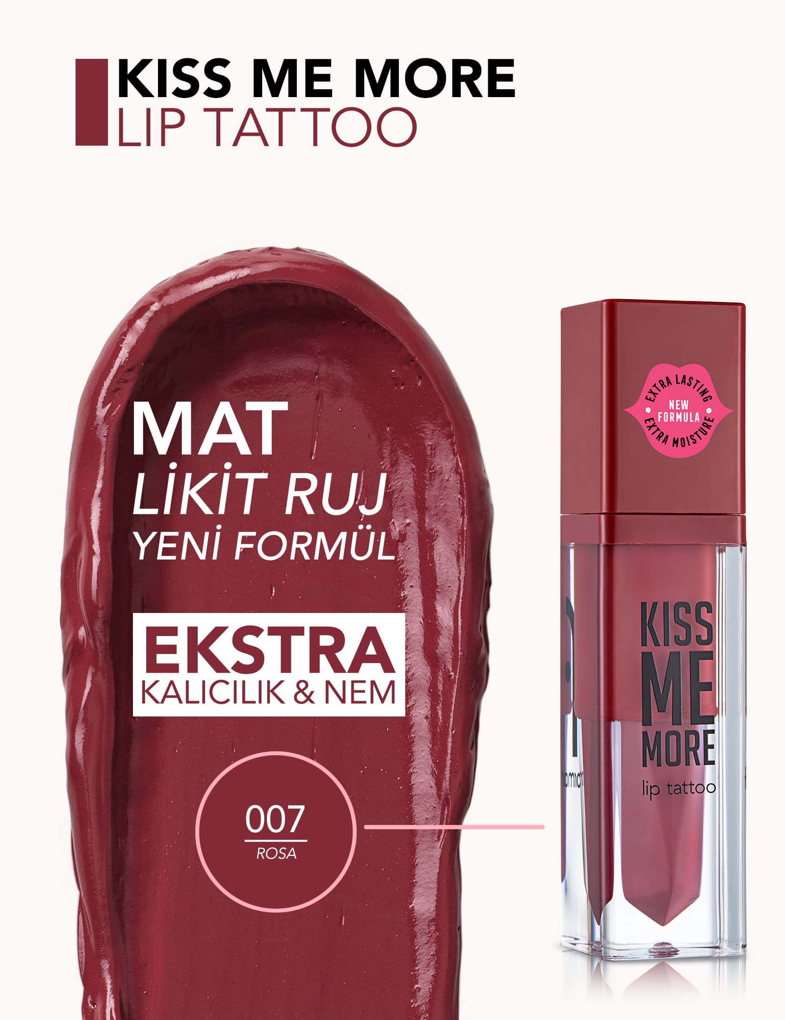 Kiss Me More Matte Finish Moisturizing Liquid Lips