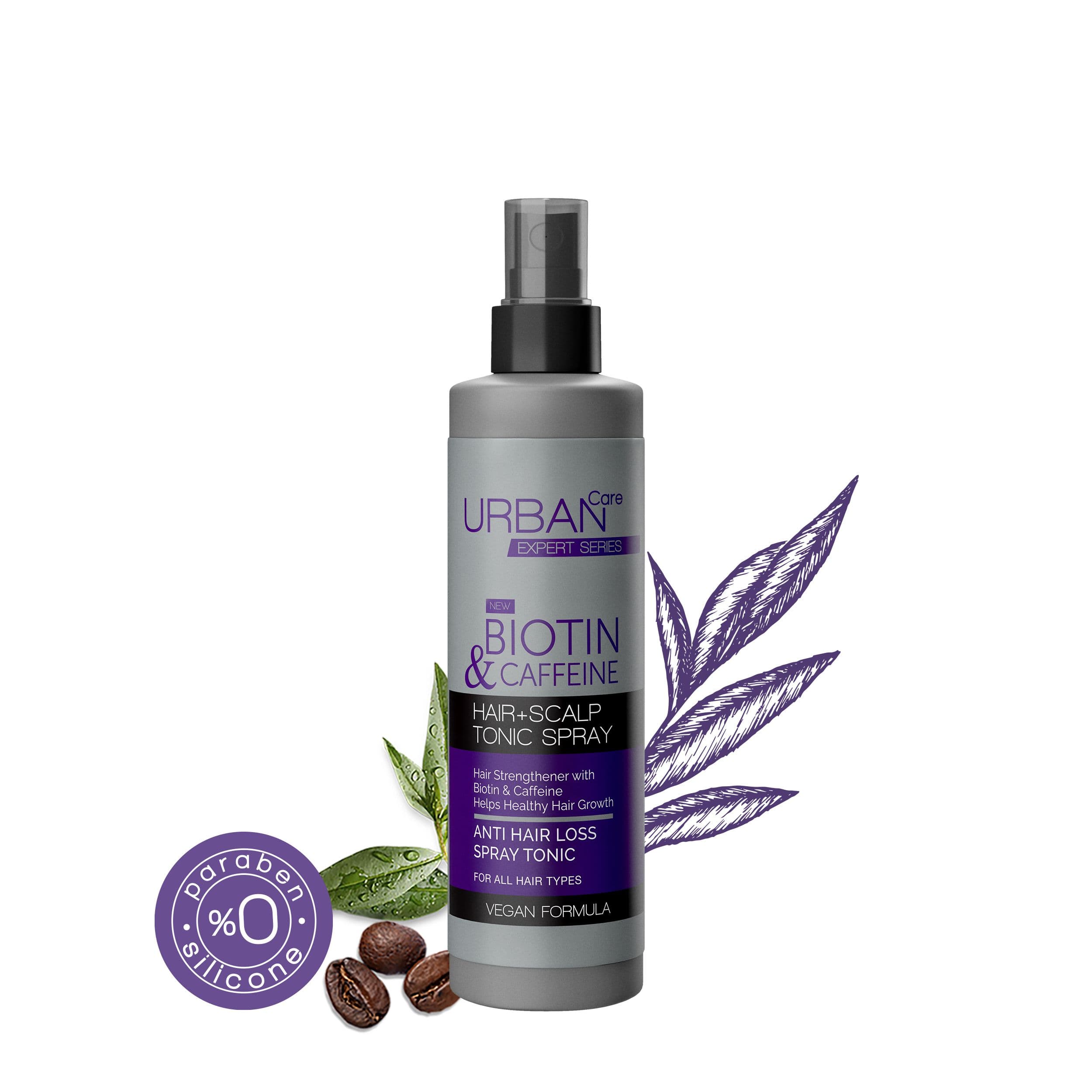 BIOTIN& CAFFEINE ANTI HAIR LOSS SPRAY TONIC 200ML